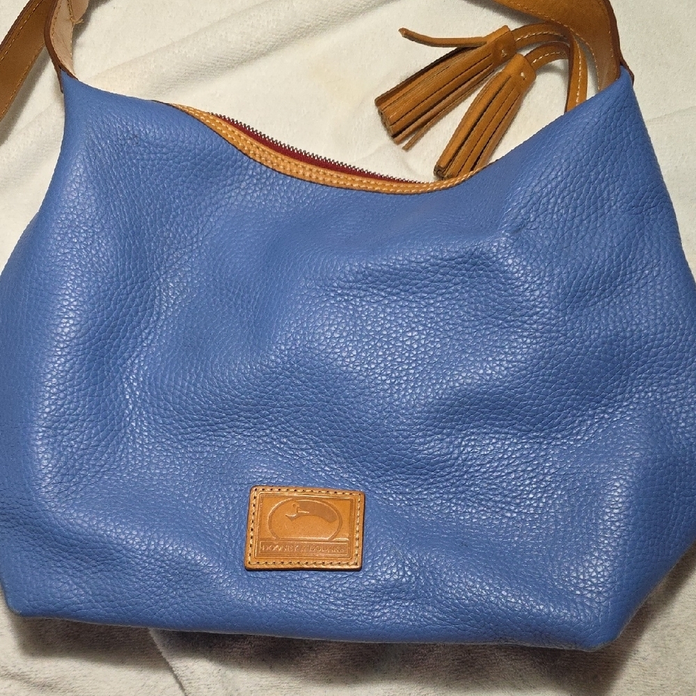 Dooney & Bourke Blue Leather Shoulder Bag